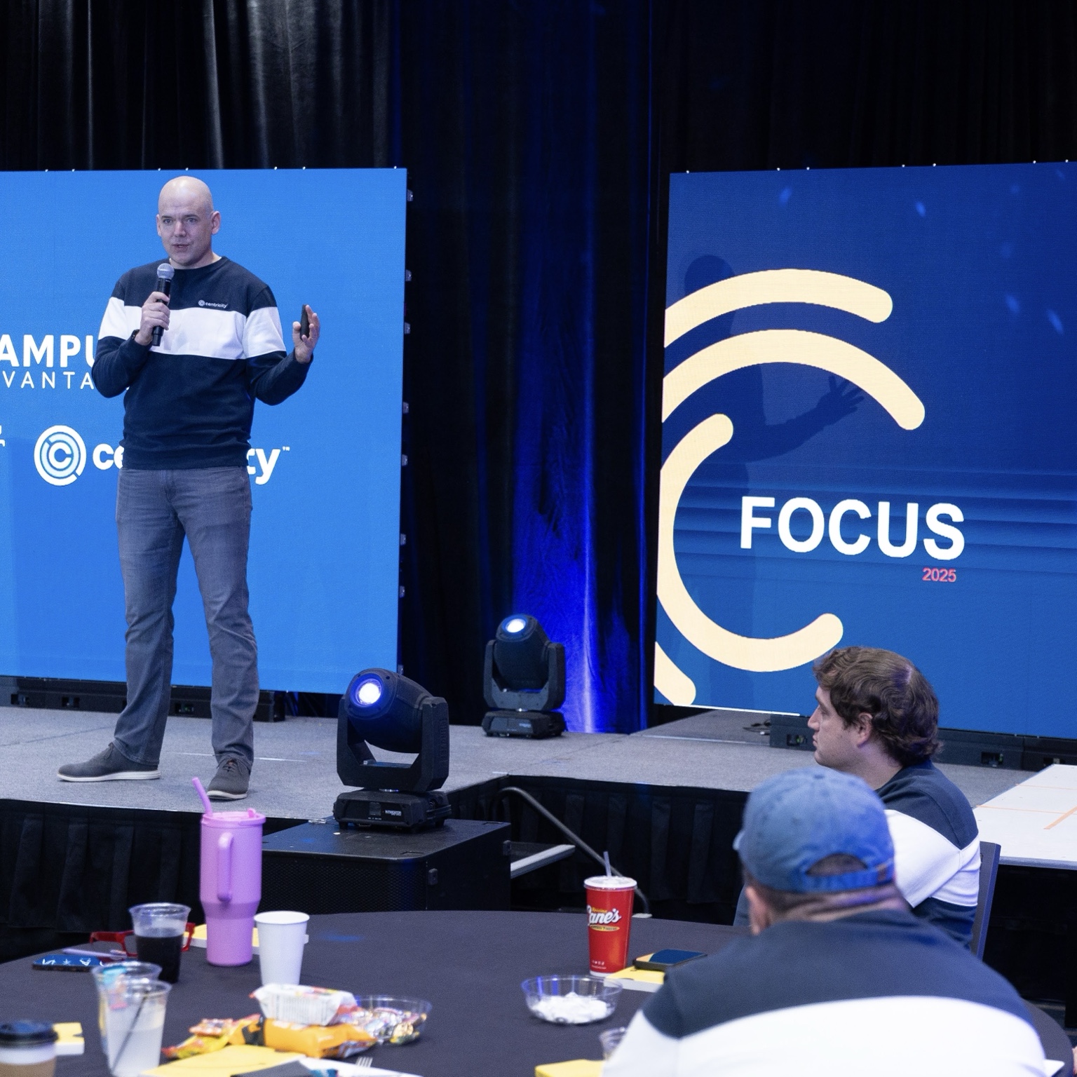 Dan speaking at the Focus conference