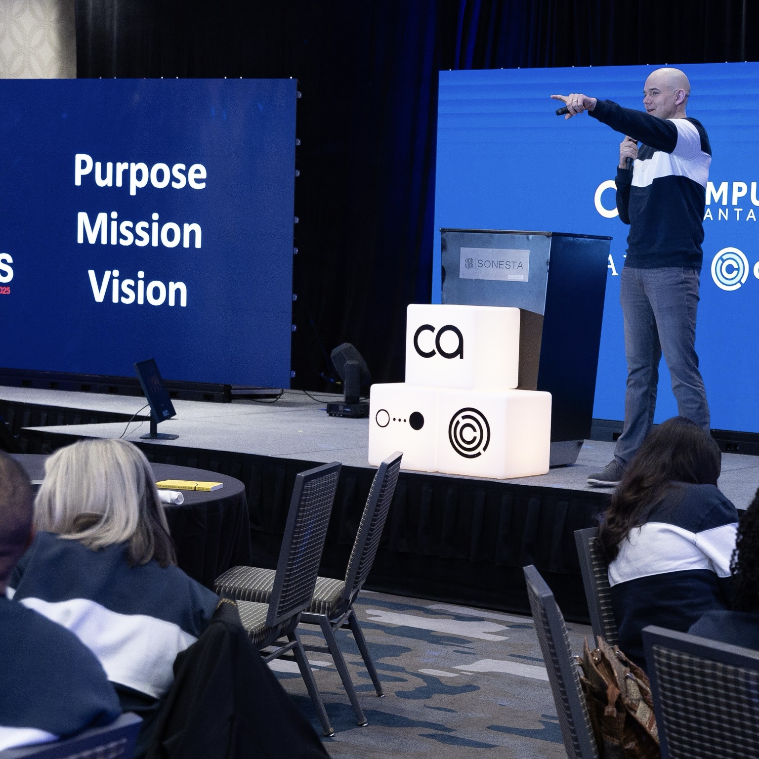 Dan leading a purpose and vision session